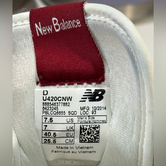 NEW BALANCE Men's 420 Sneakers Navy-7.5 - Picture 7 of 8